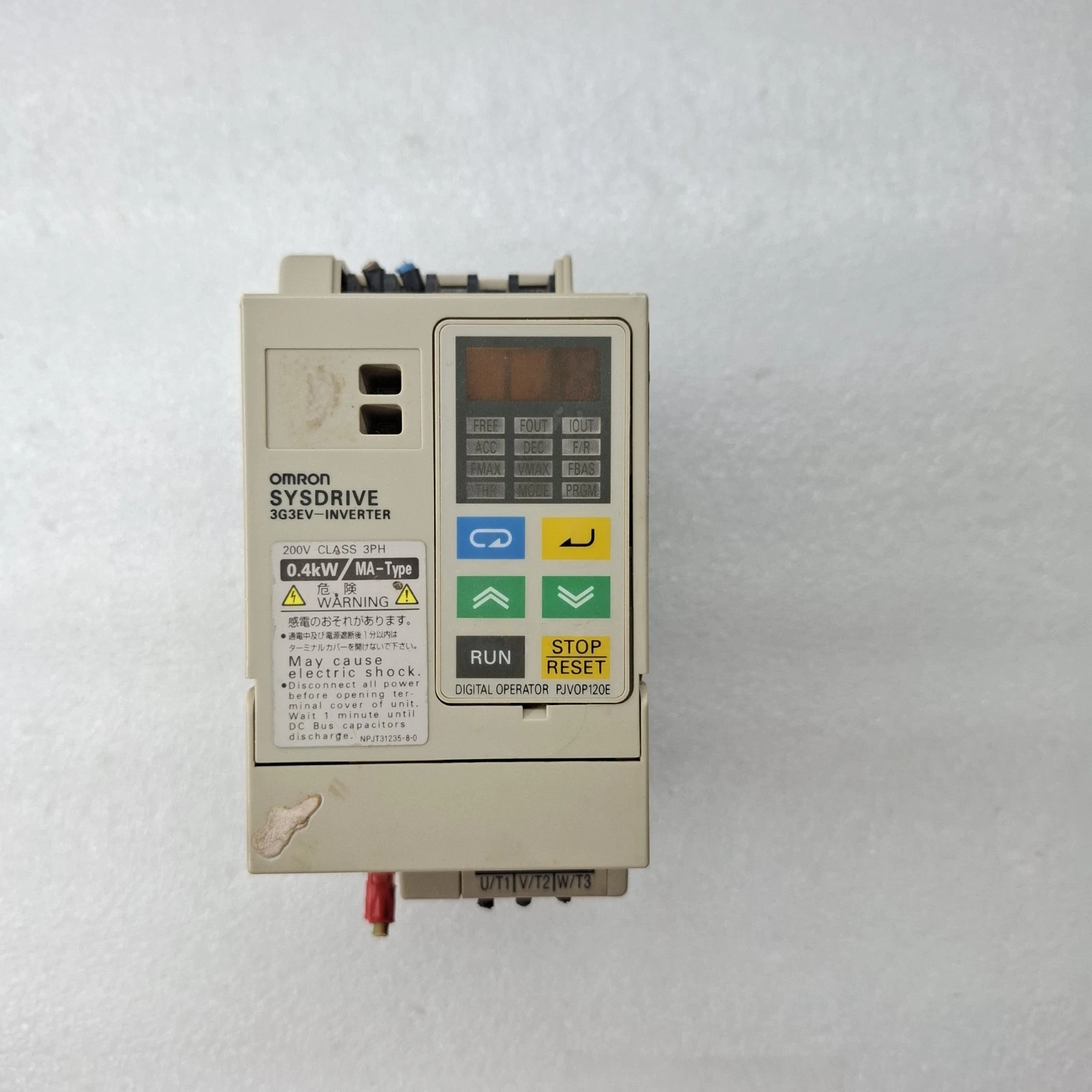 OMRON SYSDRIVE 3G3EV-INVERTER 200V 3PH 0.4kW 3G3EV-A2004MA-CUE